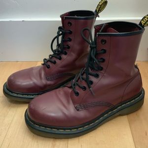 Maroon Doc Martens